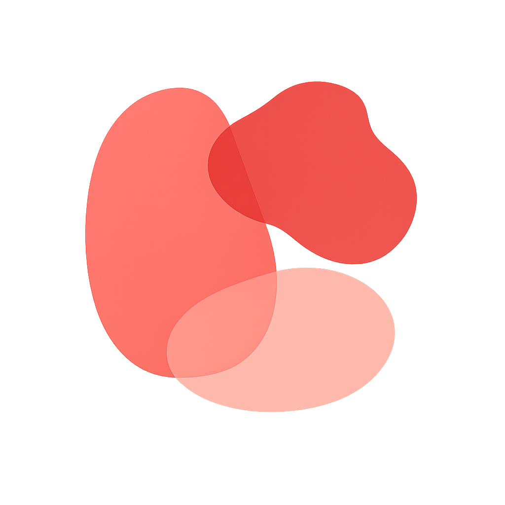 Abstract coral shapes on a dark blurred background